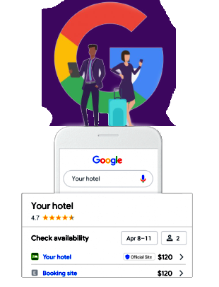 google ads and free booking links